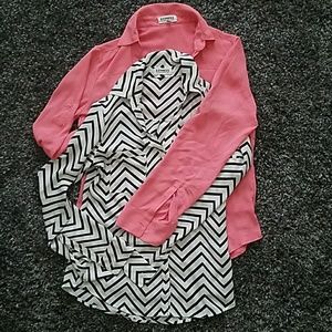 Lot of 2 Express XS Portofino shirts